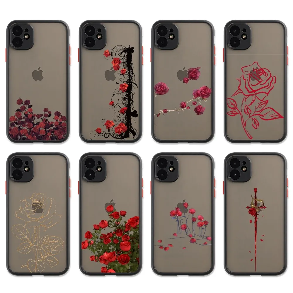 Beautiful Rose Phone Case For IPhone 14 Plus 13 12 Mini 11 Pro Max Black Matte Cover
Beautiful Rose Phone Case For IPhone 14 Plus 13 12 Mini 11 Pro Max Black Matte Cover