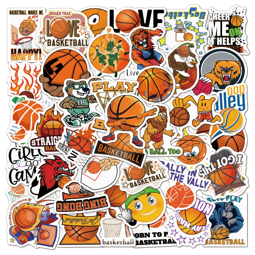 10/30/50pcs Cartoon Basketball Stickers Luggage Phone Motorcycle Guitar Graffiti Gift Cool Sports Sticker Decals Toys Wholesale
10/30/50pcs Cartoon Basketball Stickers Luggage Phone Motorcycle Guitar Graffiti Gift Cool Sports Sticker Decals Toys Wholesale
