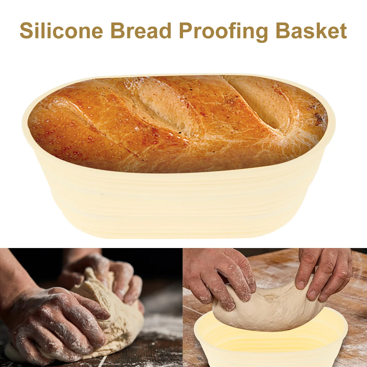 Bread Proofing Basket Set Silicone Oval Dough Proofing Box Foldable Bread Dough Fermentation Container Reusable Waterproof Dough
Bread Proofing Basket Set Silicone Oval Dough Proofing Box Foldable Bread Dough Fermentation Container Reusable Waterproof Dough