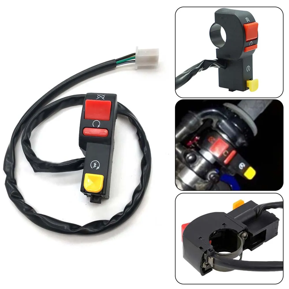 New Handlebar Switch On-Off Button PVC Scooter Moped Start & Stop ATV Starter Handlebar Universal Motorcycle 2022
New Handlebar Switch On-Off Button PVC Scooter Moped Start & Stop ATV Starter Handlebar Universal Motorcycle 2022