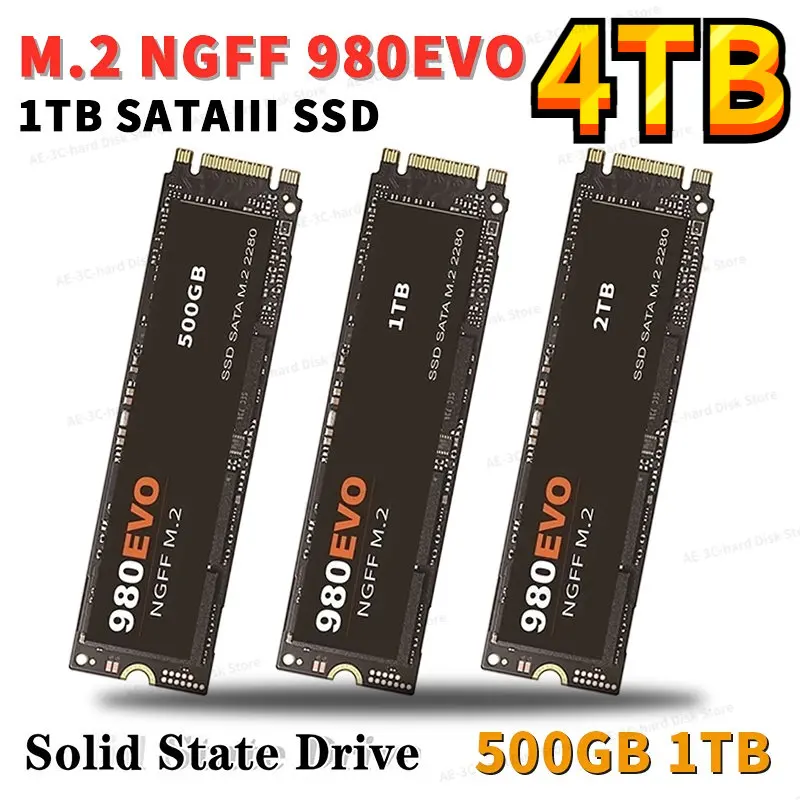 Original SSD 4/2TB Hard Disk Drive 500GB M2 SATA3 Interface Internal Solid State Hard Drive 980EVO for Laptop Desktop Notebook
Original SSD 4/2TB Hard Disk Drive 500GB M2 SATA3 Interface Internal Solid State Hard Drive 980EVO for Laptop Desktop Notebook
