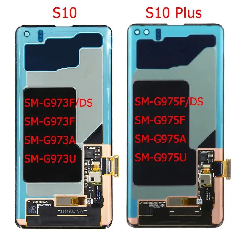 Original LCD Display For Samsung S10 Plus s10plus S10+ LCD Display G975F G9750 G975N Touch Display Screen Phone Screen Assembly
Original LCD Display For Samsung S10 Plus s10plus S10+ LCD Display G975F G9750 G975N Touch Display Screen Phone Screen Assembly