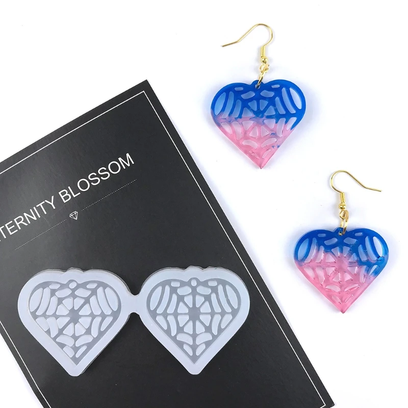 95AB силиконовая форма в форме сердца для ювелирных изделий из смолы «сделай сам», складная форма для сережек, форма для подвесок, силиконовая... 
95AB силиконовая форма в форме сердца для ювелирных изделий из смолы «сделай сам», складная форма для сережек, форма для подвесок, силиконовая...