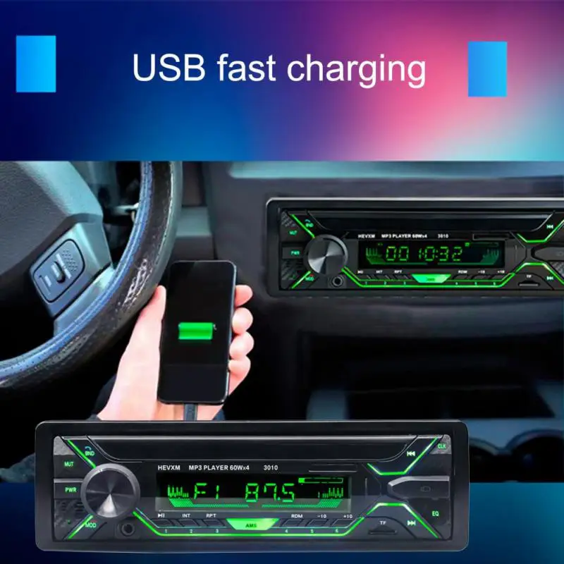 Car Radio Stereo Receiver FM Bluetooth MP3 Audio Player Cellphone Handfree Digital USB/TF With In Dash Aux Input In Dash Kit
Car Radio Stereo Receiver FM Bluetooth MP3 Audio Player Cellphone Handfree Digital USB/TF With In Dash Aux Input In Dash Kit