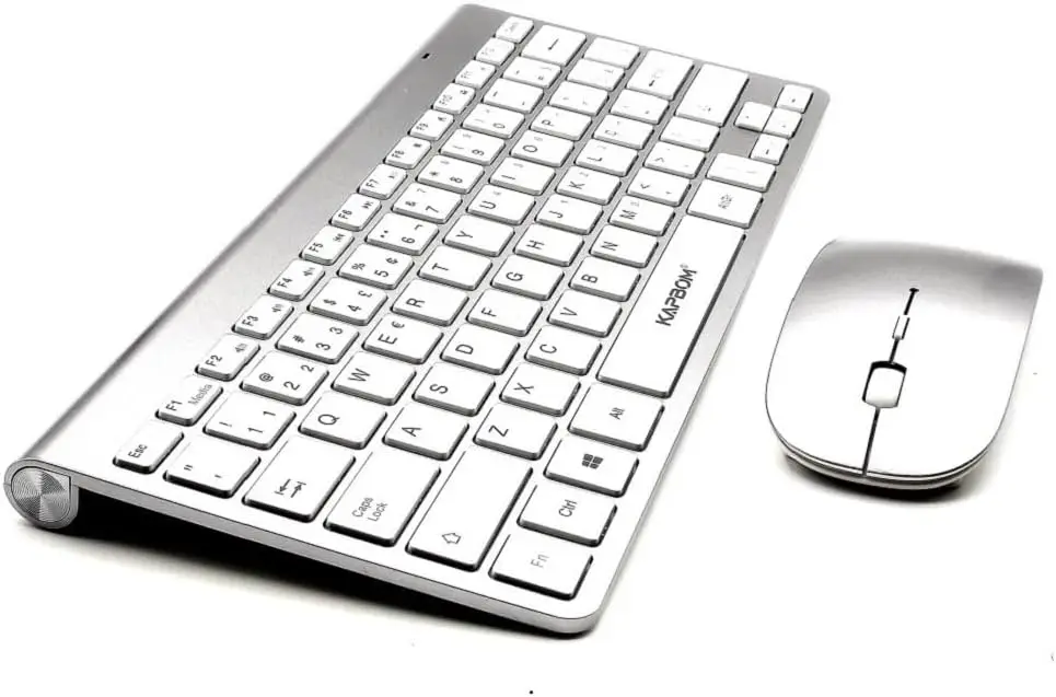 

2023 Mini KIT Sem Fio E Mouse USB 2.4Ghz Wireless Super Compacto Premium ABNT2 Letra Ç Computador Notebook Branco até 1600dpi