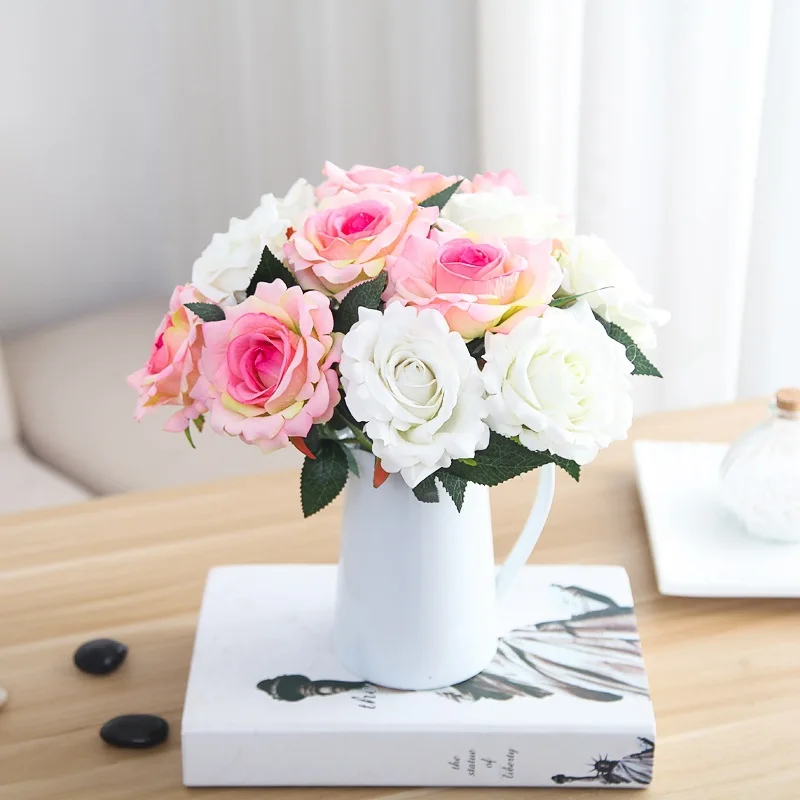 Artificial Rose Flowers Wedding Bouquet Fake Leaves Decorative Flower Rose For Wedding Home Party Decoration 8 colors
Artificial Rose Flowers Wedding Bouquet Fake Leaves Decorative Flower Rose For Wedding Home Party Decoration 8 colors