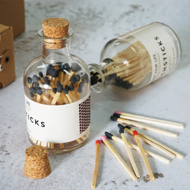 50Pcs/set Aromatherapy Candle Matchsticks Romantic Colorful Glass Bottle Scented Candle Matches Jar Home Candles Accessories
50Pcs/set Aromatherapy Candle Matchsticks Romantic Colorful Glass Bottle Scented Candle Matches Jar Home Candles Accessories
