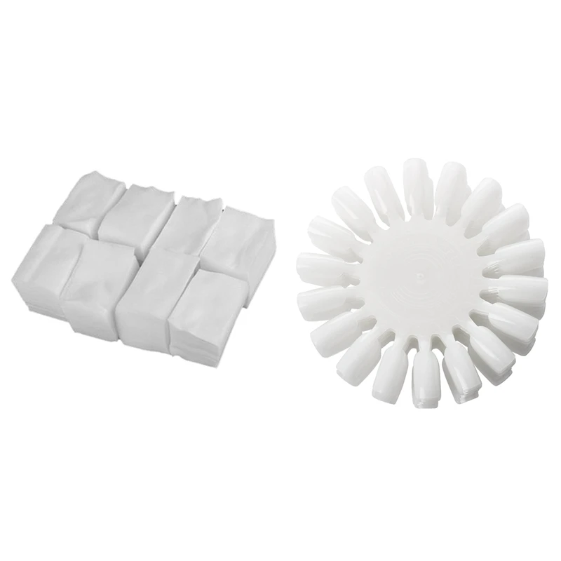 10Pcs Nail Art Tips Gel Acrylic Display Practice Wheel & 900Pcs White Lint Free Nail Art Wipes Cotton Pad
10Pcs Nail Art Tips Gel Acrylic Display Practice Wheel & 900Pcs White Lint Free Nail Art Wipes Cotton Pad