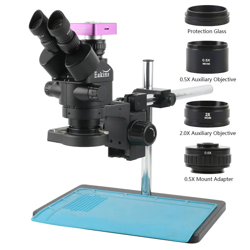 Phone PCB Soldering Repair Lab Industrial 7X 45X Simul focal Trinocular Stereo Microscope 51MP 1080P USB HDMI Video Camera
Phone PCB Soldering Repair Lab Industrial 7X 45X Simul focal Trinocular Stereo Microscope 51MP 1080P USB HDMI Video Camera