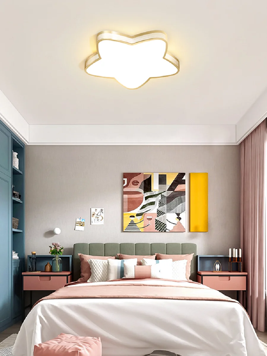 Bedroom ceiling lamps creative pentagram children's room led lights simple modern light luxury master bedroom lamps
Bedroom ceiling lamps creative pentagram children's room led lights simple modern light luxury master bedroom lamps