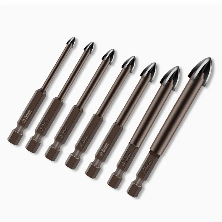 1pc 3-12mm Brown Cross Hex Tile Bits Hole Opener Alloy Triangle Drill Glass Ceramics Concrete Granite Plastic Hand Drills
1pc 3-12mm Brown Cross Hex Tile Bits Hole Opener Alloy Triangle Drill Glass Ceramics Concrete Granite Plastic Hand Drills