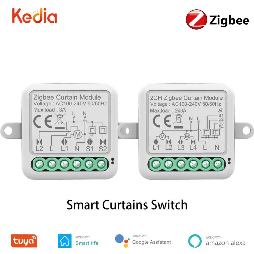 Kedia Tuya Zigbee Smart Curtain Switch Remote Control For Electric Roller Shutter Sunscreen Smart Life For Google Home Alexa
Kedia Tuya Zigbee Smart Curtain Switch Remote Control For Electric Roller Shutter Sunscreen Smart Life For Google Home Alexa