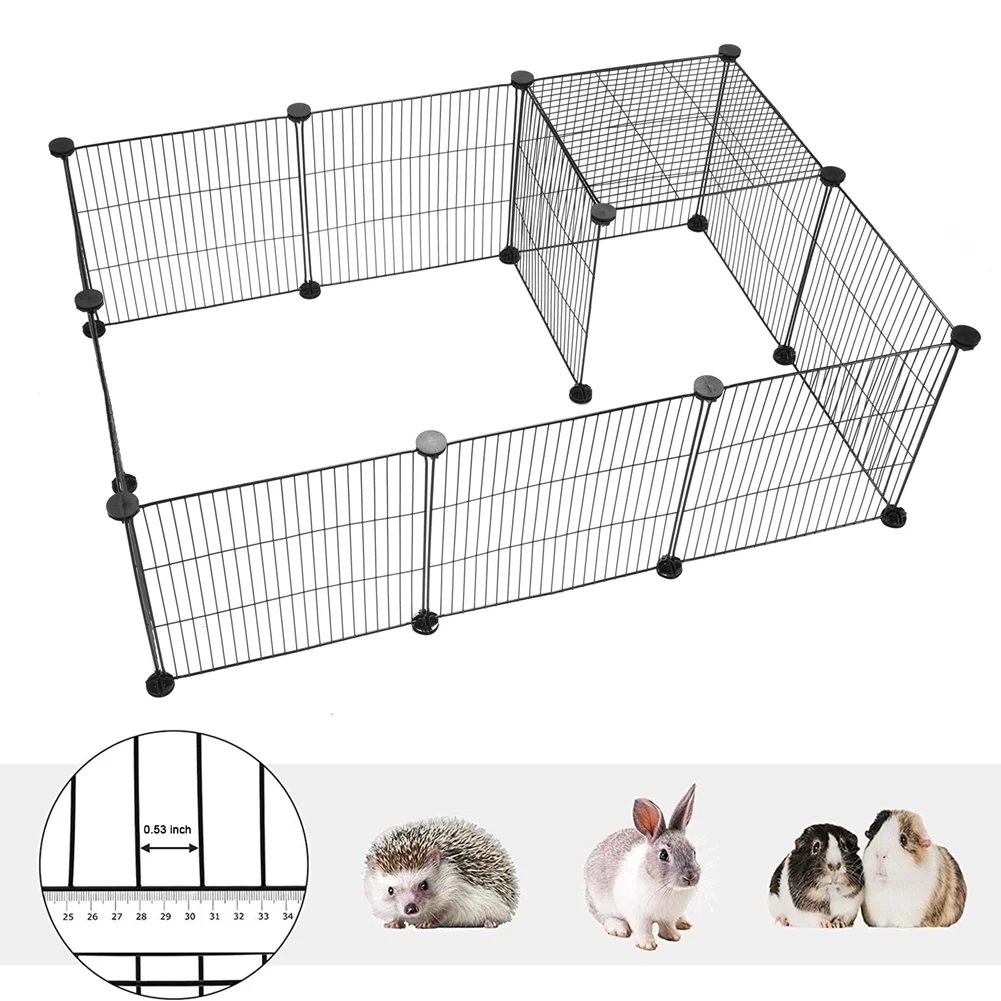 12PCS Pet Playpen Crate Iron Fence Puppy Kennel House Exercise Training Puppy Kitten Space Dog Rabbits Small Animals Cage
12PCS Pet Playpen Crate Iron Fence Puppy Kennel House Exercise Training Puppy Kitten Space Dog Rabbits Small Animals Cage