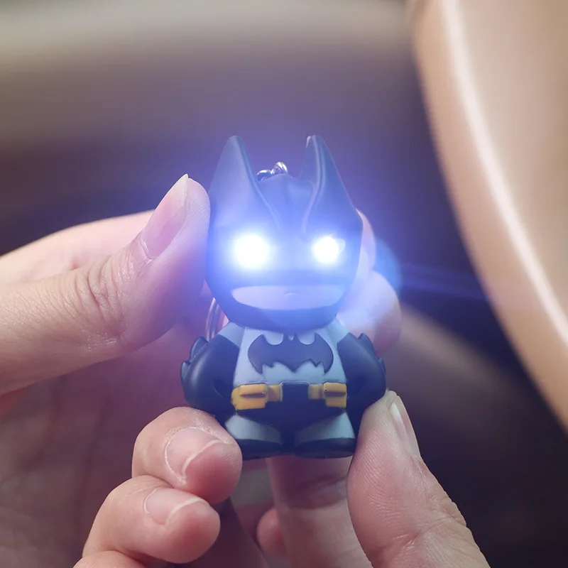 Movies Batman Heroes Led Lighting Sound Keychains Creative Gifts Bagpack Pendant Collect Figures Key Ring Kids Dolls Key Chain
Movies Batman Heroes Led Lighting Sound Keychains Creative Gifts Bagpack Pendant Collect Figures Key Ring Kids Dolls Key Chain