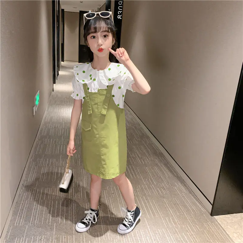 Детский летний костюм с юбкой и коротким рукавом, на возраст 9 лет
Детский летний костюм с юбкой и коротким рукавом, на возраст 9 лет