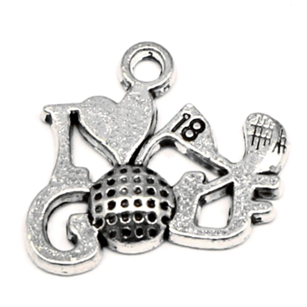 60pcs Wholesale Jewelry Lots I Love Golf Charms Pendant Supplies For Jewelry Materials 19x21mm
60pcs Wholesale Jewelry Lots I Love Golf Charms Pendant Supplies For Jewelry Materials 19x21mm