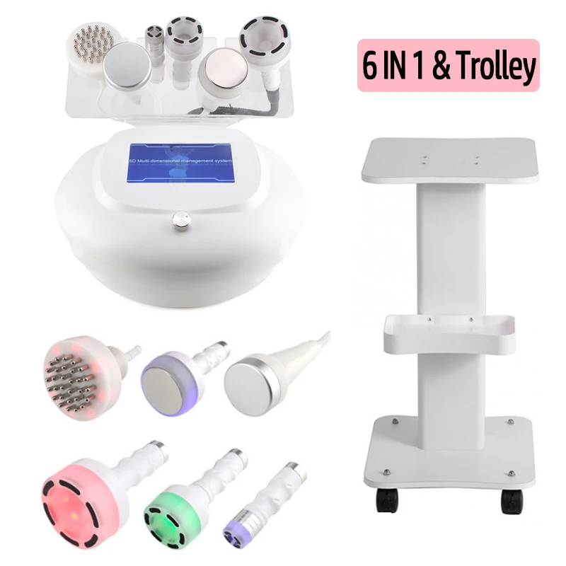 6In1 80K Cavitation Ultrasonic Body Vibration Slimming Shaping Machine with Trolley RF Vacuum Weight Loss Skin Lifting Massager
6In1 80K Cavitation Ultrasonic Body Vibration Slimming Shaping Machine with Trolley RF Vacuum Weight Loss Skin Lifting Massager