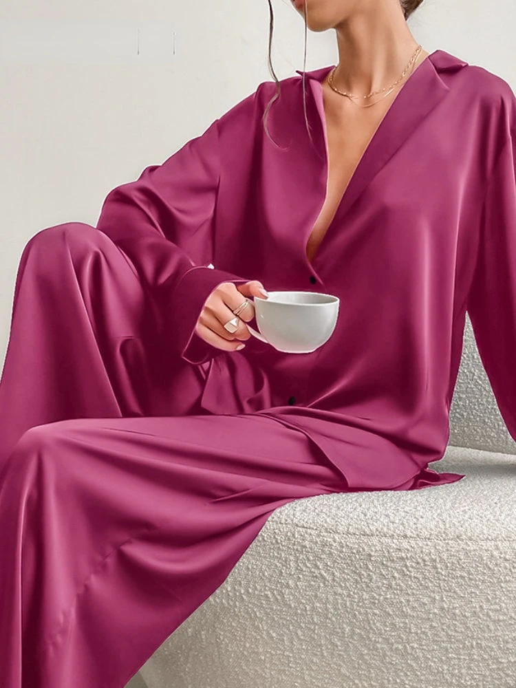 New In Pajamas Set for Women 2023 2 Piece Sets Women Outfit Fashion Sexy Sleepwear Suits Long Sleeve Trouser Female Home Fitted
New In Pajamas Set for Women 2023 2 Piece Sets Women Outfit Fashion Sexy Sleepwear Suits Long Sleeve Trouser Female Home Fitted