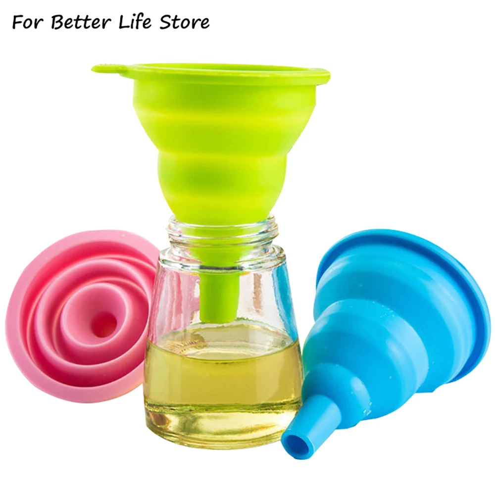 1Pcs Mini Silicone Folding Funnel Portable Retractable Household Liquid Dispensing Kitchen Tools Hanging Storage To Save Space
1Pcs Mini Silicone Folding Funnel Portable Retractable Household Liquid Dispensing Kitchen Tools Hanging Storage To Save Space