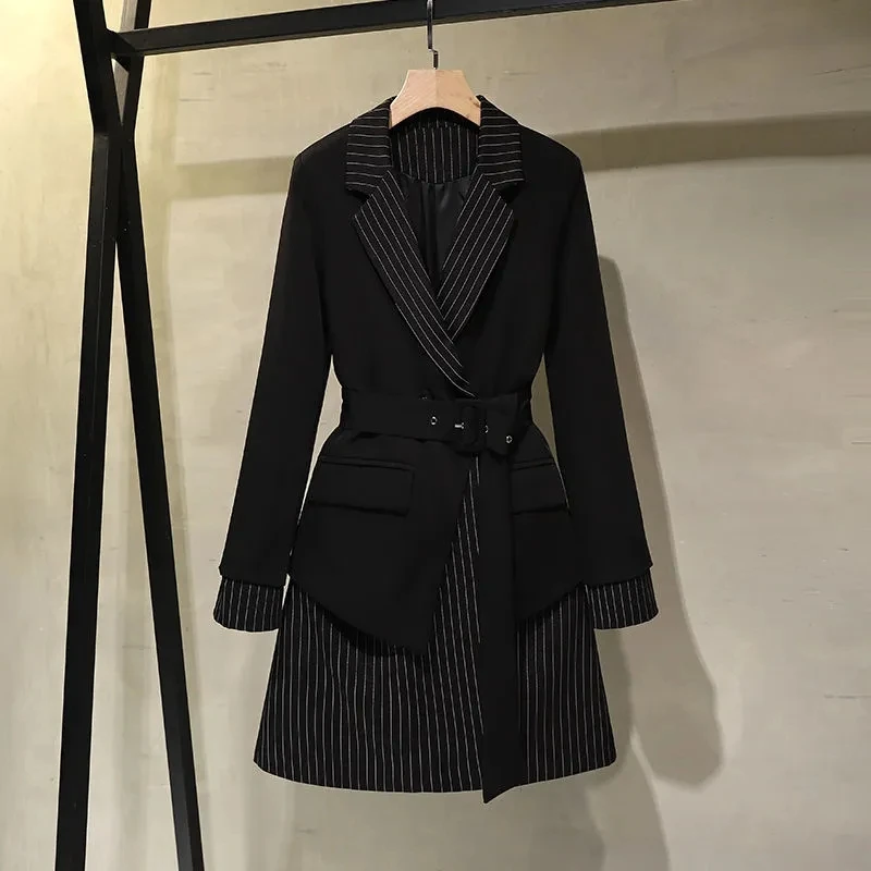 Suit Dresses Womens 2022 Spring Autumn New Fashion Elegant Temperament Dress Women Large Size Long Sleeve Stitching Long Skirt
Suit Dresses Womens 2022 Spring Autumn New Fashion Elegant Temperament Dress Women Large Size Long Sleeve Stitching Long Skirt