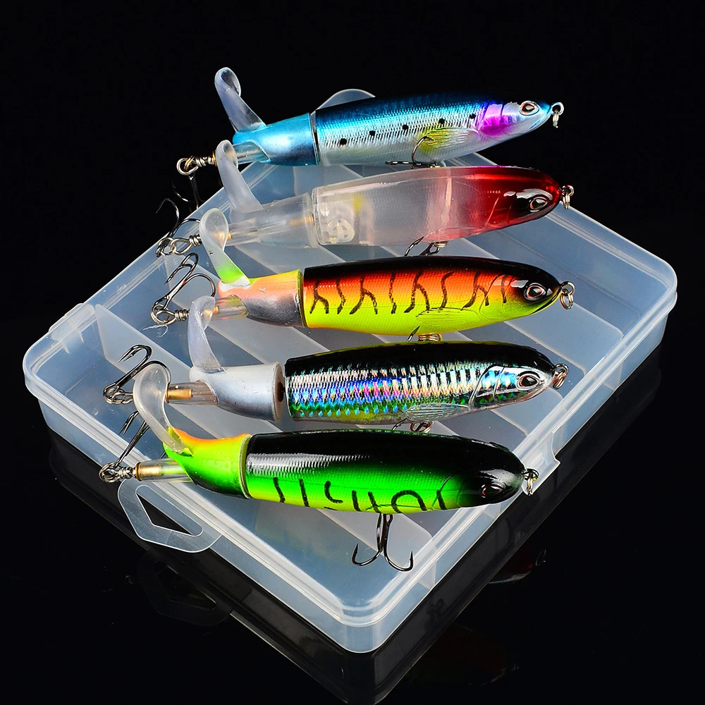 5pcs/set Fishing Lures Whopper Plopper 15g 36g Fishing Lure Set Floating Pencil Popper Hard Bait Wobbler Rotating Tail with Box
5pcs/set Fishing Lures Whopper Plopper 15g 36g Fishing Lure Set Floating Pencil Popper Hard Bait Wobbler Rotating Tail with Box