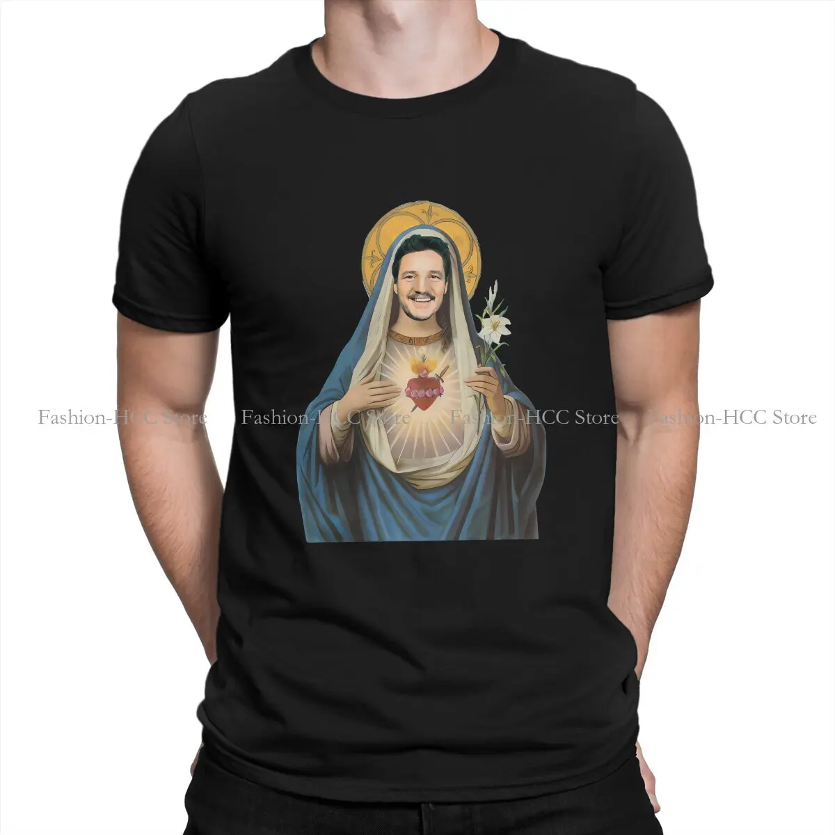 Pedro Pascal American Actors TShirts Sacred Heart Personalize Homme T Shirt Hipster Clothing
Pedro Pascal American Actors TShirts Sacred Heart Personalize Homme T Shirt Hipster Clothing