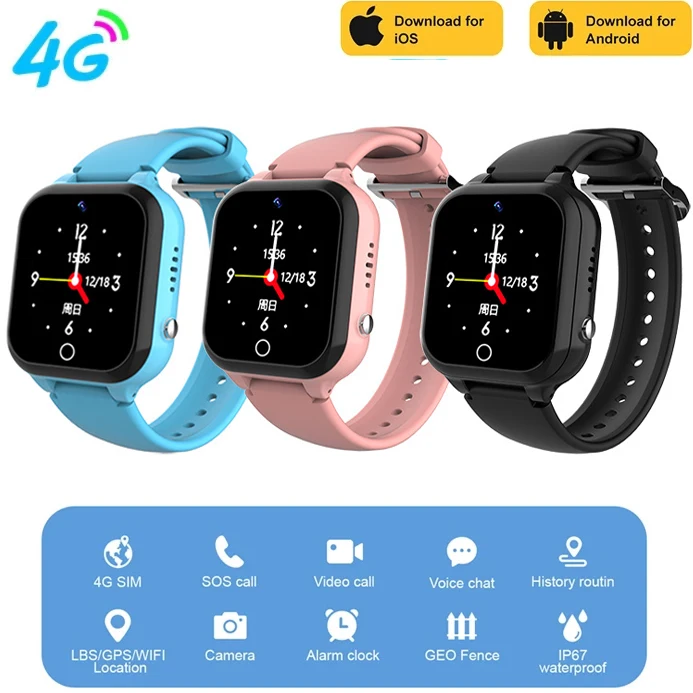 NEW 4G Smart Watch Kids Video Call SOS IP67 Waterproof Child Smartwatch Camera WIFI LBS Monitor Tracker Location Phone Watch
NEW 4G Smart Watch Kids Video Call SOS IP67 Waterproof Child Smartwatch Camera WIFI LBS Monitor Tracker Location Phone Watch