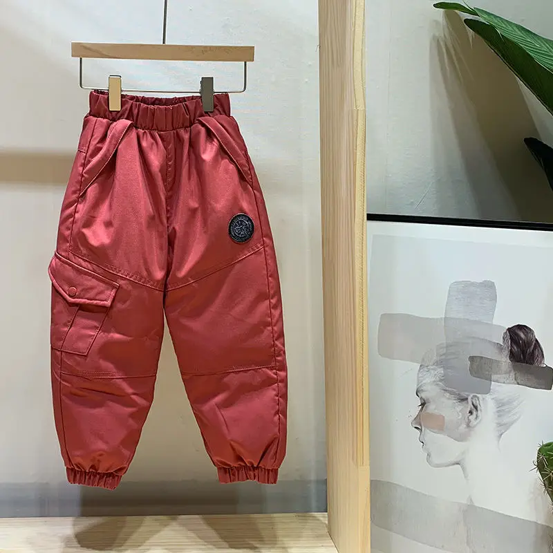 Casual Girl Boy Solid Winter Pants 90% Dowm Thick Warm Trousers Waterproof Ski Pants 2-14 Years Elastic Sports Baby Kid Pant
Casual Girl Boy Solid Winter Pants 90% Dowm Thick Warm Trousers Waterproof Ski Pants 2-14 Years Elastic Sports Baby Kid Pant