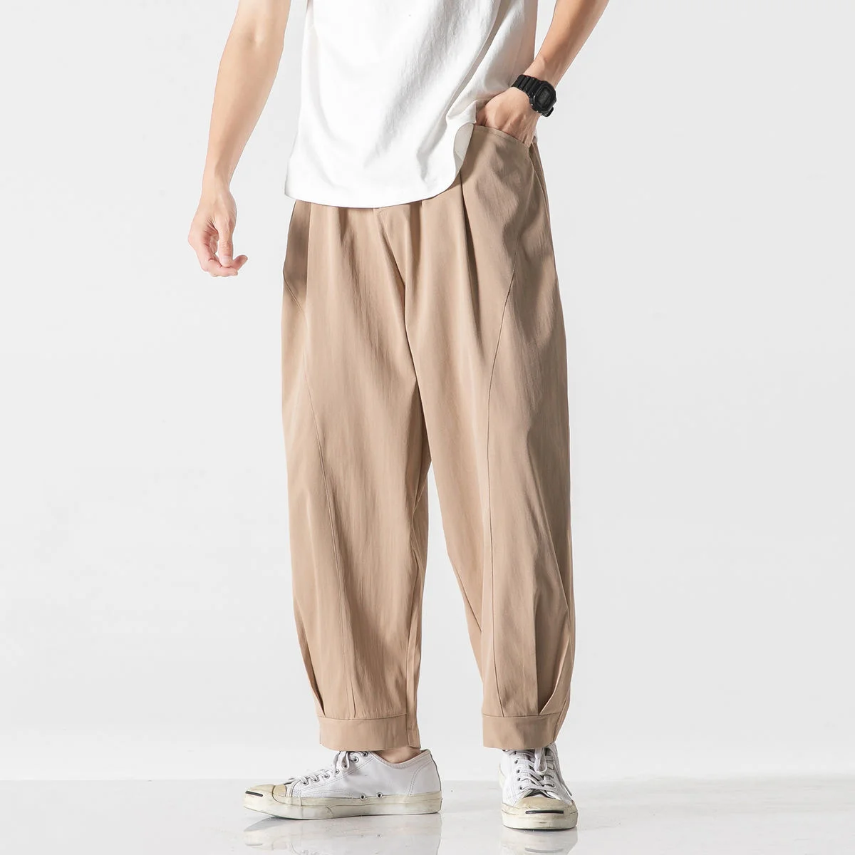 MRGB Men's Fashion Cotton Ankle Length Pants Solid Korean Casual Man Harem Pants Oversized 5XL Summer Streetwear Man Trousers
MRGB Men's Fashion Cotton Ankle Length Pants Solid Korean Casual Man Harem Pants Oversized 5XL Summer Streetwear Man Trousers