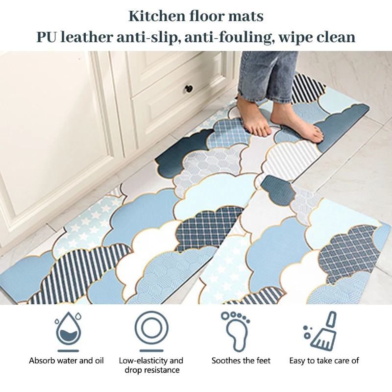 Kitchen Rugs Cushioned Floor Mat Pvc Anti-fatigue Comfort Standing Foam Mat Slow Elastic Mats Soothing the Feet
Kitchen Rugs Cushioned Floor Mat Pvc Anti-fatigue Comfort Standing Foam Mat Slow Elastic Mats Soothing the Feet