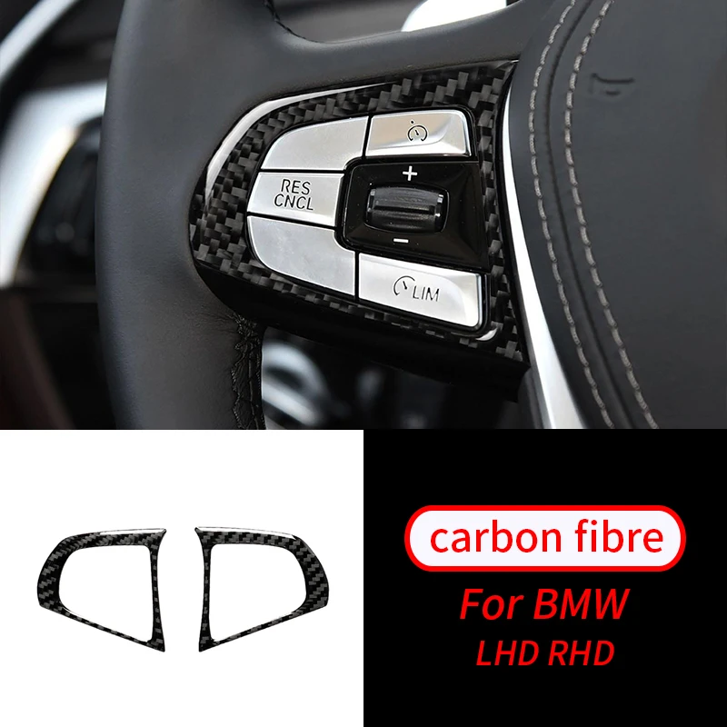 For BMW 5 Series G30 X3 G01 Car Styling Auto Accessories Real Carbon Fiber 2Pcs Steering Wheel Buttons Stickers
For BMW 5 Series G30 X3 G01 Car Styling Auto Accessories Real Carbon Fiber 2Pcs Steering Wheel Buttons Stickers