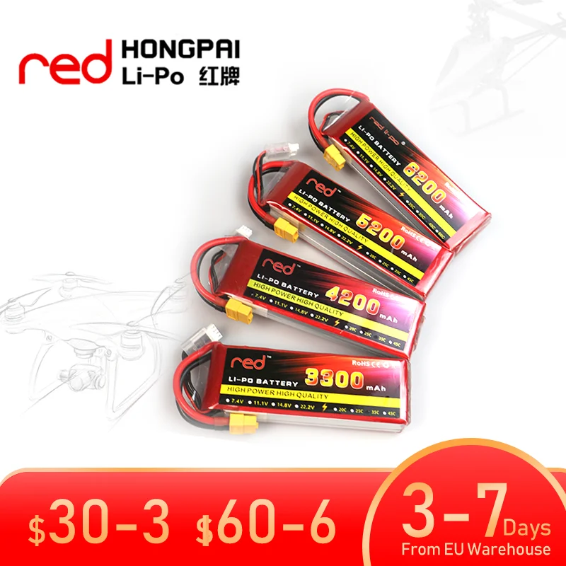 RC Airplane LiPo Battery 11.1V 2200 2600 3000 3500 4000mAh 25C 35C60C For RC Aircraft Quadrotor Car Drone Battery LiPoo
RC Airplane LiPo Battery 11.1V 2200 2600 3000 3500 4000mAh 25C 35C60C For RC Aircraft Quadrotor Car Drone Battery LiPoo