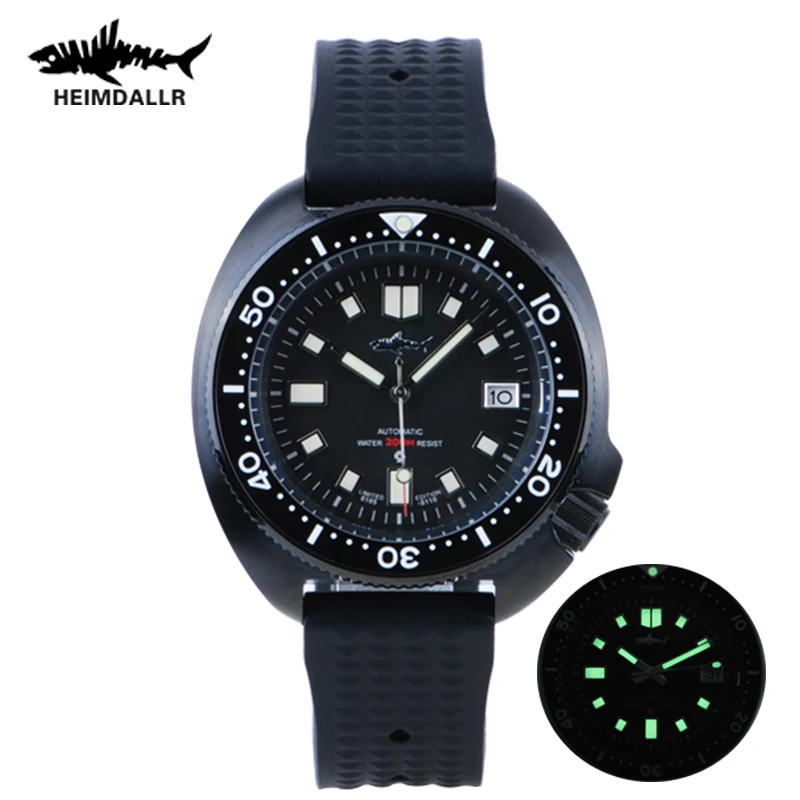 Heimdallr Sharkey NH35A Automatic Men's Diving Watch 20ATM Waterproof Sapphire Crystal Black PVD Coated Case C3 Luminous Dial
Heimdallr Sharkey NH35A Automatic Men's Diving Watch 20ATM Waterproof Sapphire Crystal Black PVD Coated Case C3 Luminous Dial