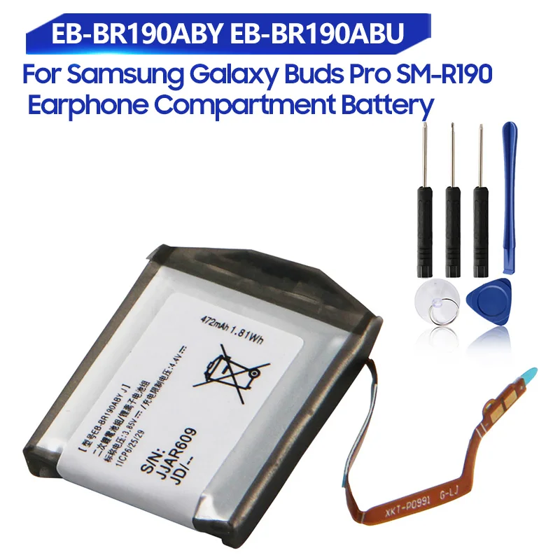 Replacement Earphone Compartment Battery For SAMSUNG Galaxy Buds Pro EP-QR190 SM-R190 EP-QR190 EB-BR190ABU EB-BR190ABY
Replacement Earphone Compartment Battery For SAMSUNG Galaxy Buds Pro EP-QR190 SM-R190 EP-QR190 EB-BR190ABU EB-BR190ABY