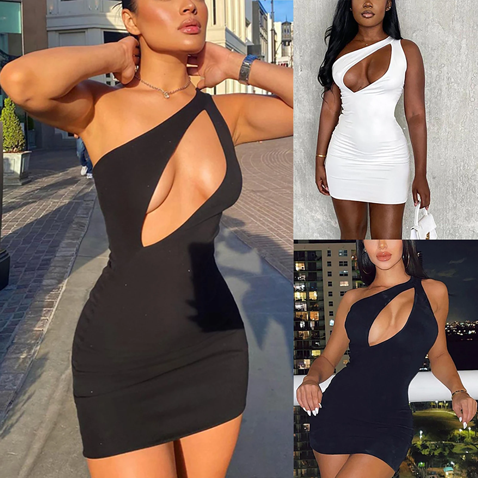 Charming Women OnePiece Dress Sleeveless Low Cut Solid Color Tight Dress for Summer Spring Women Clothing
Charming Women OnePiece Dress Sleeveless Low Cut Solid Color Tight Dress for Summer Spring Women Clothing
