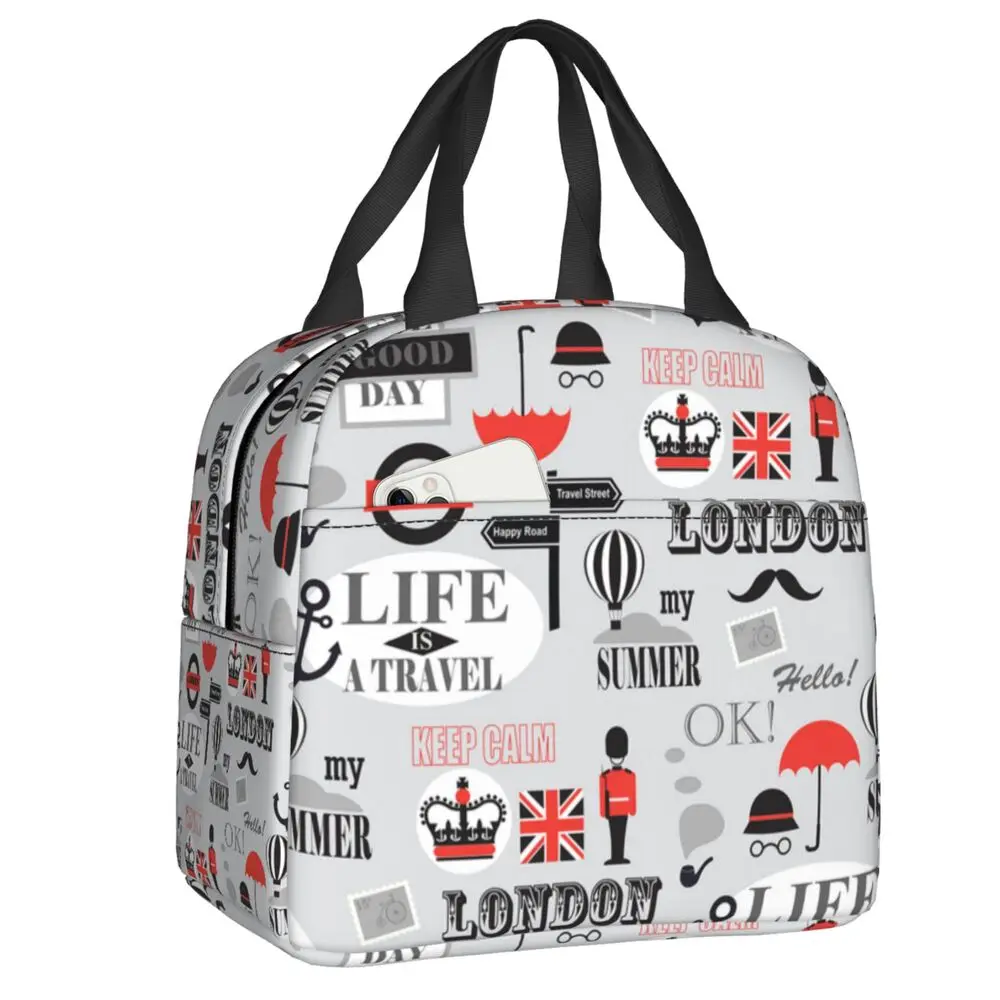 British London Pattern Lunch Bag Cooler Thermal Insulated United Kingdom UK Logo Lunch Box for School Picnic Food Tote Bags
British London Pattern Lunch Bag Cooler Thermal Insulated United Kingdom UK Logo Lunch Box for School Picnic Food Tote Bags