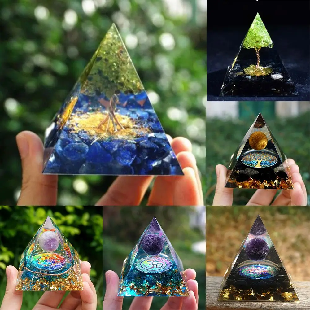 Natural Stone Orgonite Pyramid Amethyst Crystal Orgone Energy Generator Healing Chakra Meditation Desk Home Ornaments Craft
Natural Stone Orgonite Pyramid Amethyst Crystal Orgone Energy Generator Healing Chakra Meditation Desk Home Ornaments Craft