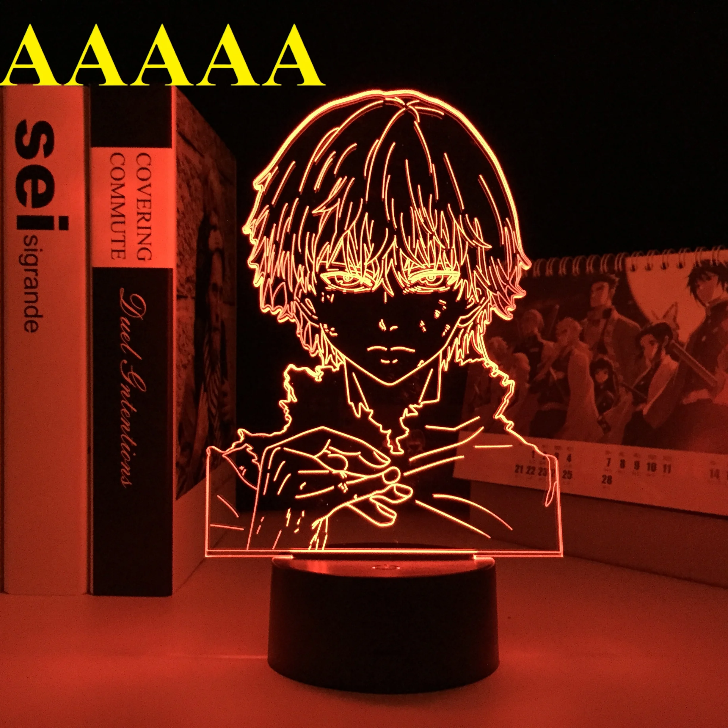 Токийский Гуль, фигурка Кена канеки, 3D лампа для крутого подарка на день рождения, украшение для спальни, ночник, светильник манга, аниме, Прямая поставка 
Токийский Гуль, фигурка Кена канеки, 3D лампа для крутого подарка на день рождения, украшение для спальни, ночник, светильник манга, аниме, Прямая поставка