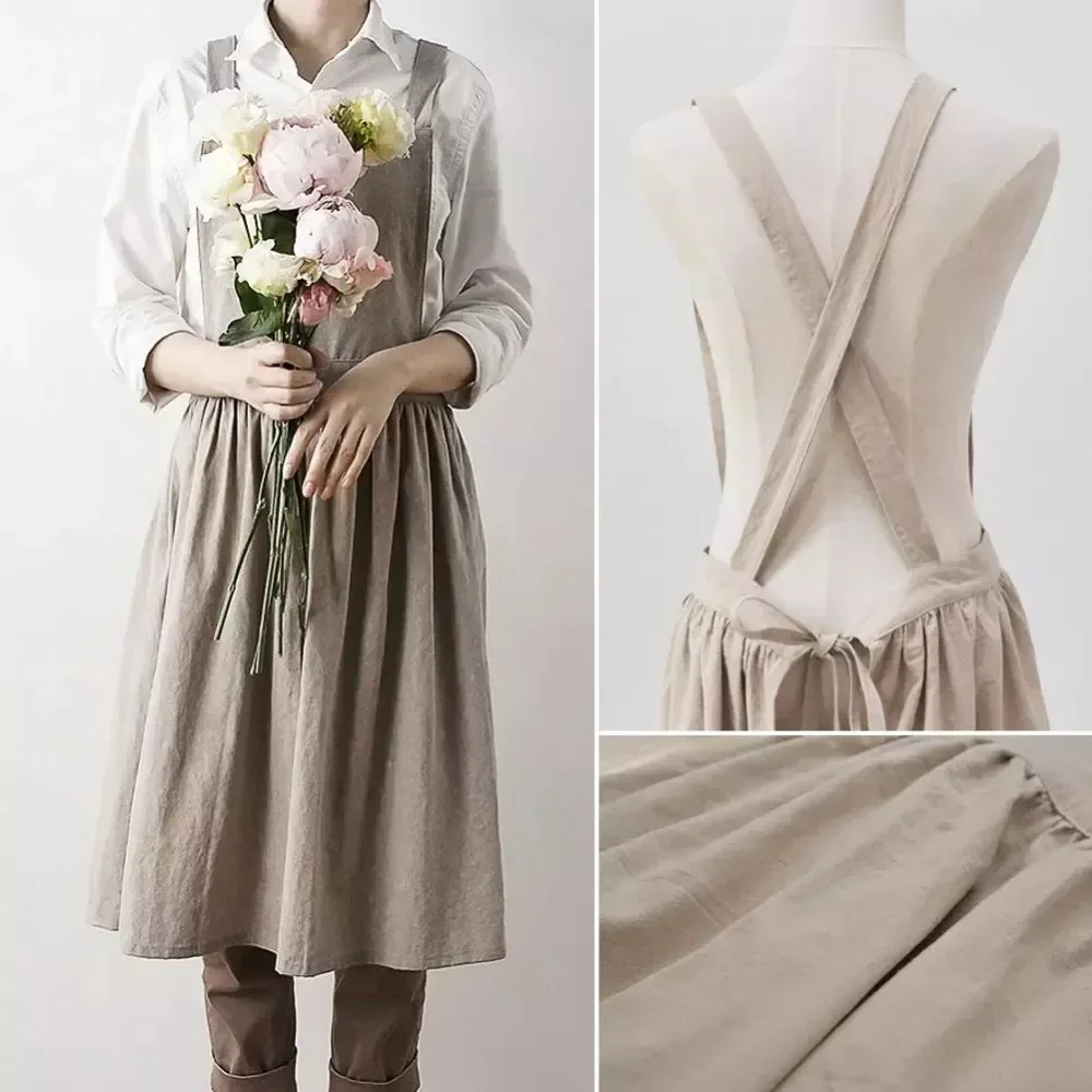 Linen Cooking Cotton Apron Gardening Pinafore Simple Aprons Restaurant Apron Baking Kitchen For Florist Shops Nordic Coffee
Linen Cooking Cotton Apron Gardening Pinafore Simple Aprons Restaurant Apron Baking Kitchen For Florist Shops Nordic Coffee