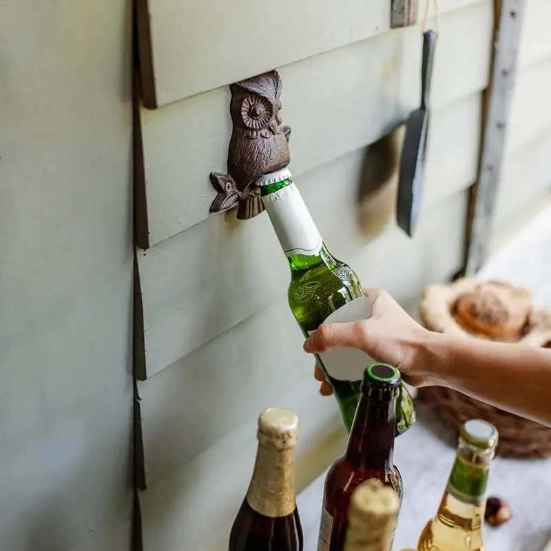 Wall Mount Bottle Opener Iron Owl Cast Bottle Opener Durable & Sturdy Antique Look Beer Bottle Opener Convenience And Safety
Wall Mount Bottle Opener Iron Owl Cast Bottle Opener Durable & Sturdy Antique Look Beer Bottle Opener Convenience And Safety