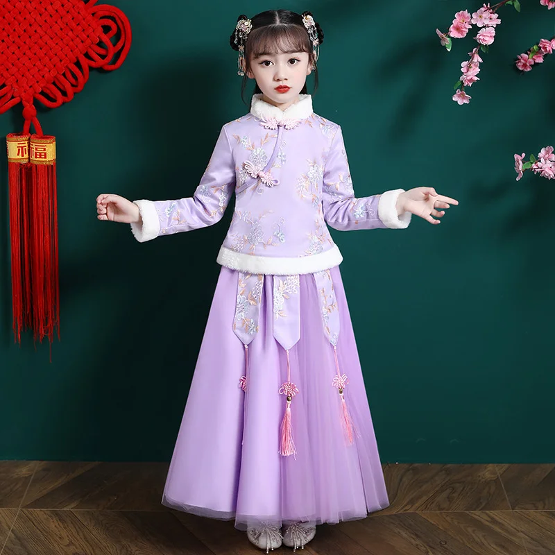 Hanfu girls' suit 2022 spring and Autumn New Chinese Tang children's dress little girl mesh princess skirt
Hanfu girls' suit 2022 spring and Autumn New Chinese Tang children's dress little girl mesh princess skirt