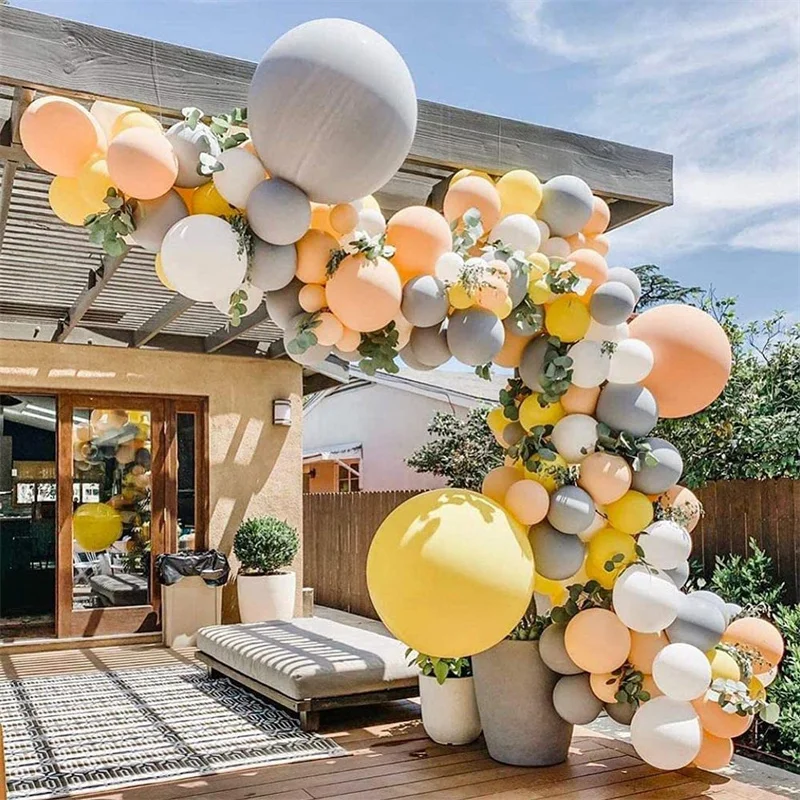 106pcs Gray Lemon Yellow Balloons Arch Garland Kit for Baby Shower Bridal Birthday Wedding Graduation Fall Party Decorations
106pcs Gray Lemon Yellow Balloons Arch Garland Kit for Baby Shower Bridal Birthday Wedding Graduation Fall Party Decorations