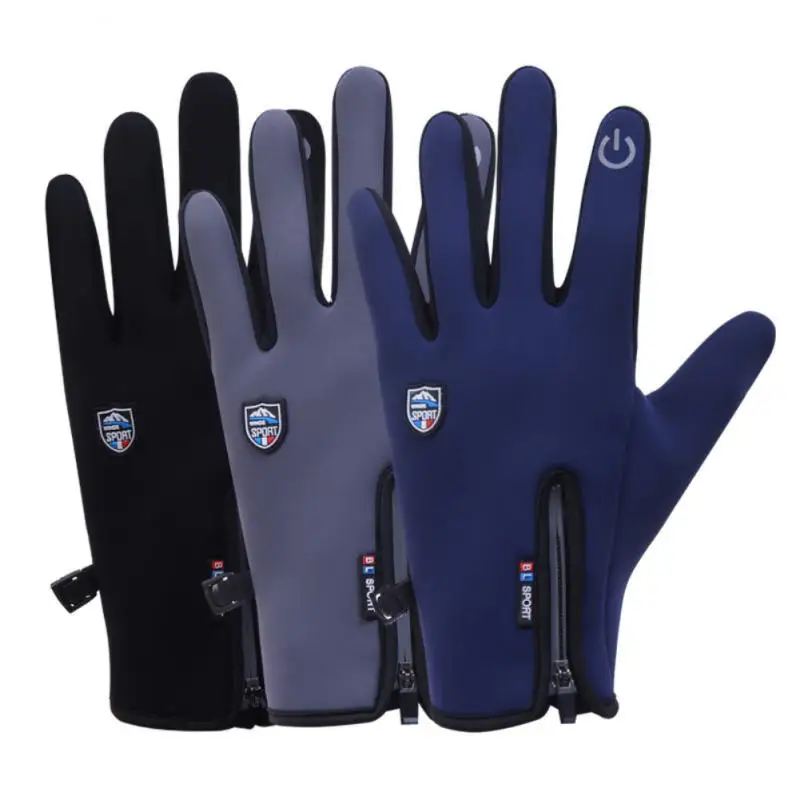 Winter Gloves Mens Touchscreen Non-Slip Unisex Waterproof Windproof Warm Cycling Cold Gloves Fashion Zipper Sports Gloves
Winter Gloves Mens Touchscreen Non-Slip Unisex Waterproof Windproof Warm Cycling Cold Gloves Fashion Zipper Sports Gloves