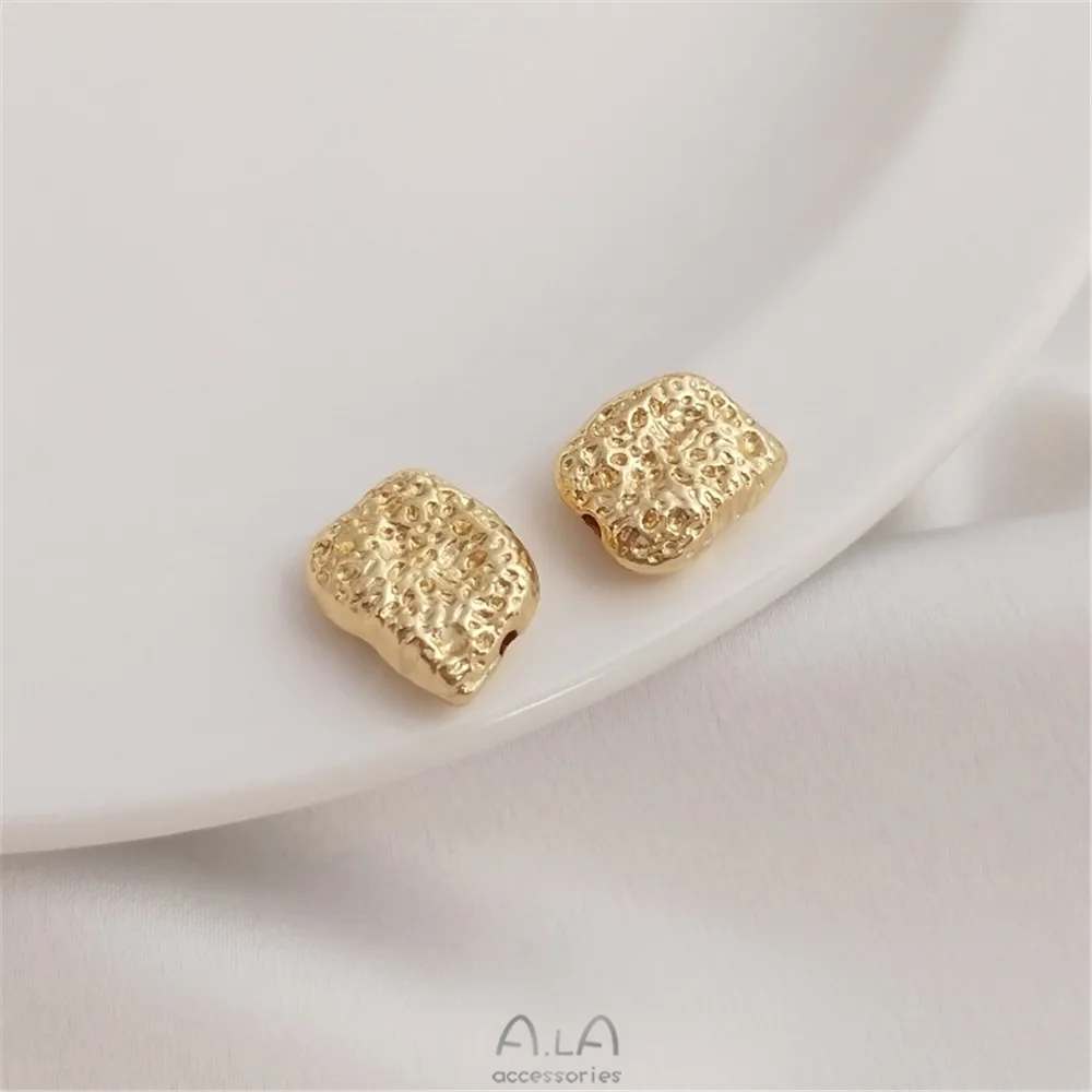 14K plated gold filled covered irregular shaped stone separated beads DIY Hand Beaded Bracelet Necklace with beads
14K plated gold filled covered irregular shaped stone separated beads DIY Hand Beaded Bracelet Necklace with beads