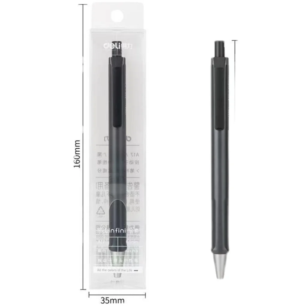 Deli гелевая ручка, черная 0,5 мм, стильная металлическая ручка в стиле ретро, высококачественные гелевые чернила для школы и офиса
Deli гелевая ручка, черная 0,5 мм, стильная металлическая ручка в стиле ретро, высококачественные гелевые чернила для школы и офиса