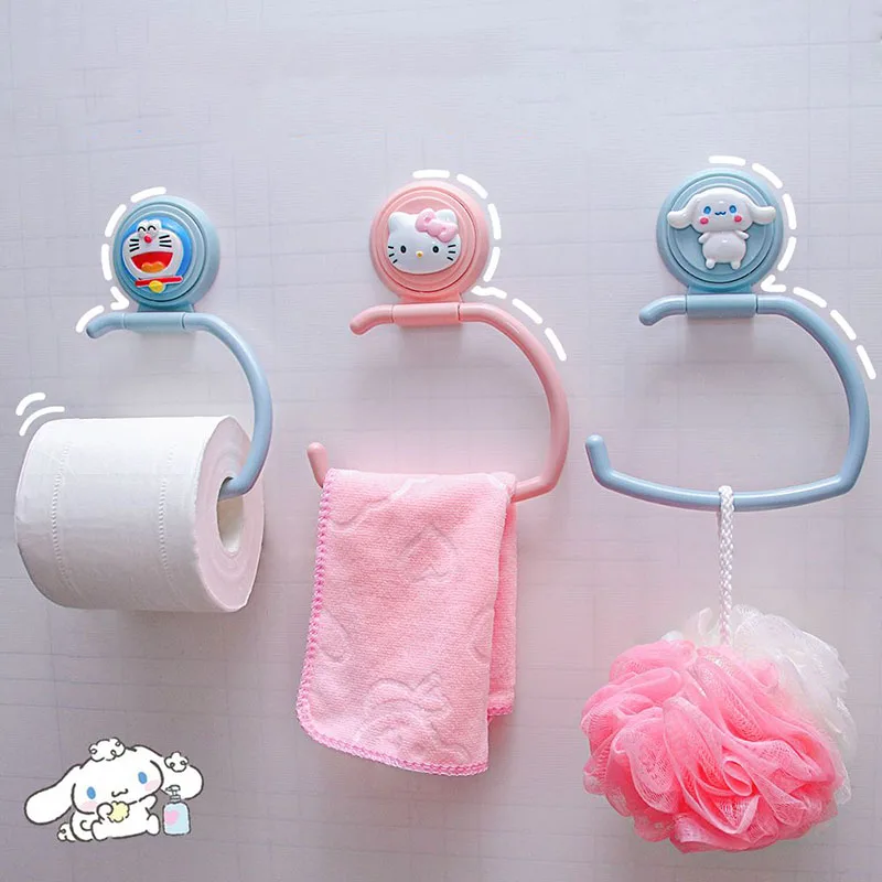 Kawaii Sanrio Hello Kittys My Melody Cinnamoroll Multifunctional Towel Holder Bathroom Rack Anime Stick-On Sturdy Toilet Paper
Kawaii Sanrio Hello Kittys My Melody Cinnamoroll Multifunctional Towel Holder Bathroom Rack Anime Stick-On Sturdy Toilet Paper