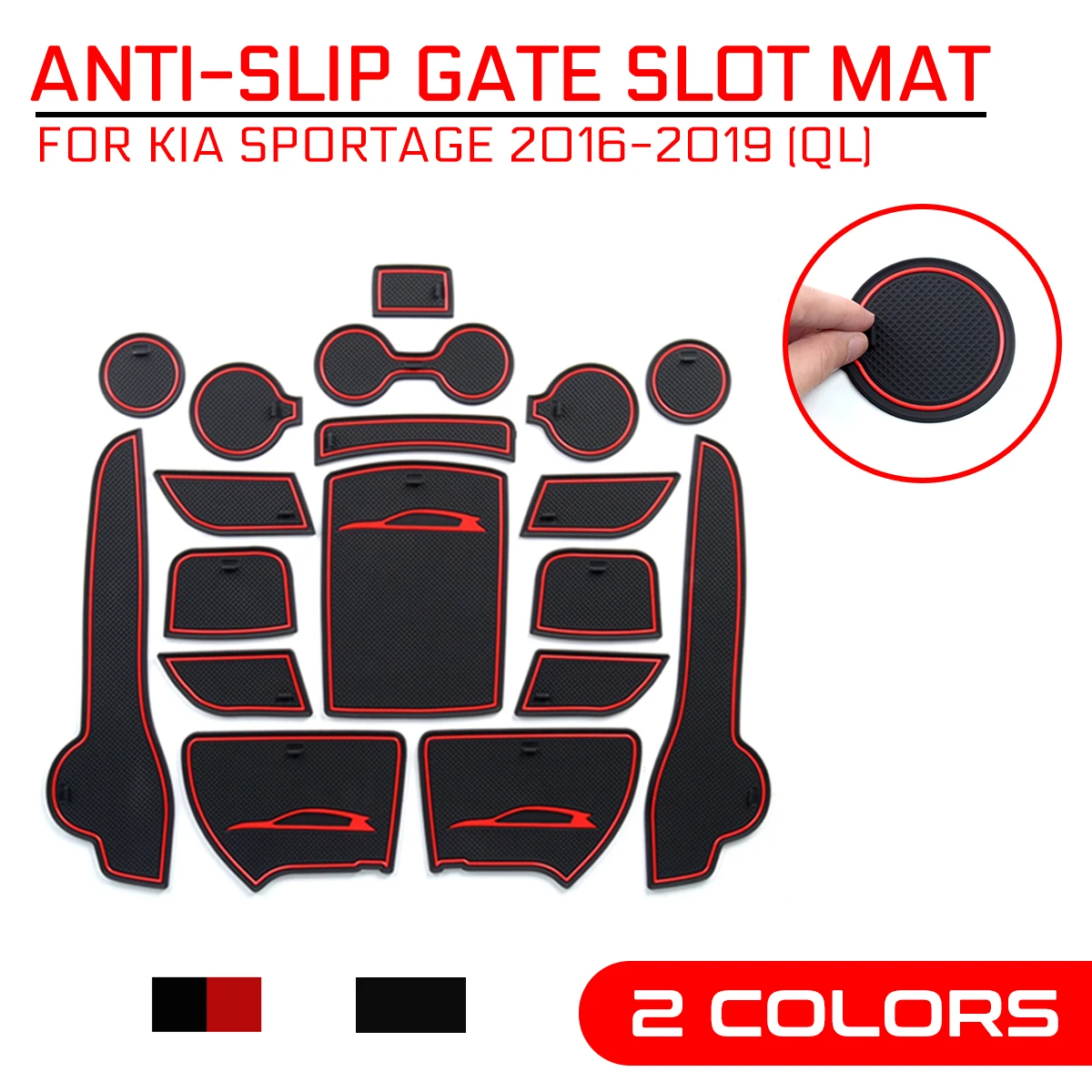 Car Styling Anti-Slip Rubber Gate Slot Mat Cup Mats Accessories Stickers for KIA Sportage 2016 2017 2018 2019 QL 4th Gen MK4 KX5
Car Styling Anti-Slip Rubber Gate Slot Mat Cup Mats Accessories Stickers for KIA Sportage 2016 2017 2018 2019 QL 4th Gen MK4 KX5