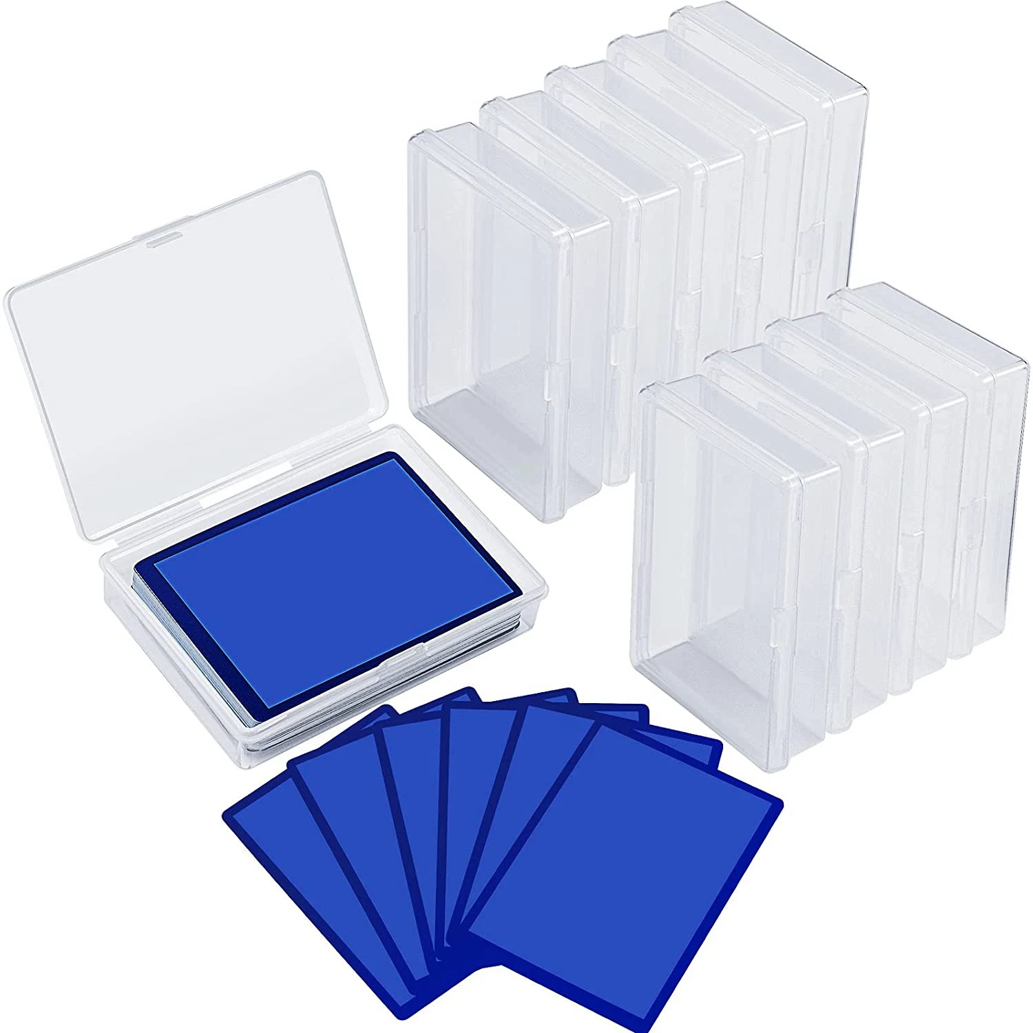 15 Pack Playing Card Box Trading Card Case Card Storage Organizer Clear Card Case Empty Storage Box for Gaming Cards
15 Pack Playing Card Box Trading Card Case Card Storage Organizer Clear Card Case Empty Storage Box for Gaming Cards