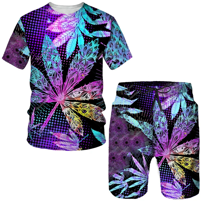 Colorful Leaf 3D Print Tees Suits Summer Men Women Casual O-neck T-Shirts Fashion Shorts 2 Piece Sets Outfits Couple Sportswear
Colorful Leaf 3D Print Tees Suits Summer Men Women Casual O-neck T-Shirts Fashion Shorts 2 Piece Sets Outfits Couple Sportswear