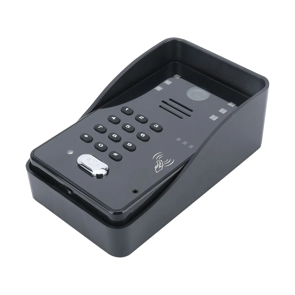 Дверной видеодомофон, дверной звонок, только RFID-пароль, телефон, ТВ-камера
Дверной видеодомофон, дверной звонок, только RFID-пароль, телефон, ТВ-камера